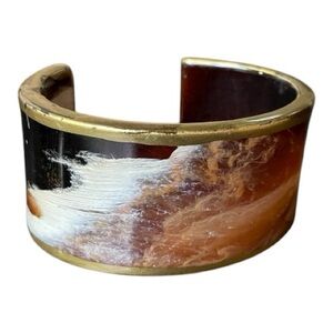 Vintage Buffalo Horn Cuff Bracelet